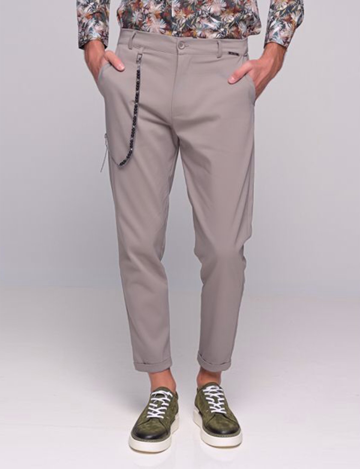 Ben Tailor Ανδρικό γκρι υφασμάτινο παντελόνι Kowalski 0398G φωτογραφία